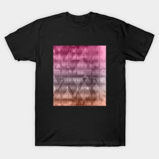 Mountains and valleys from ocher to raspberry pink T-Shirt